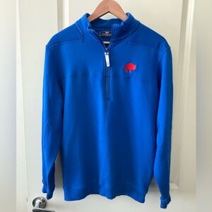 SOLD! Vineyard VINES Buffalo Bills Retro Throwback Logo 1/4 Zip Sweatshirt